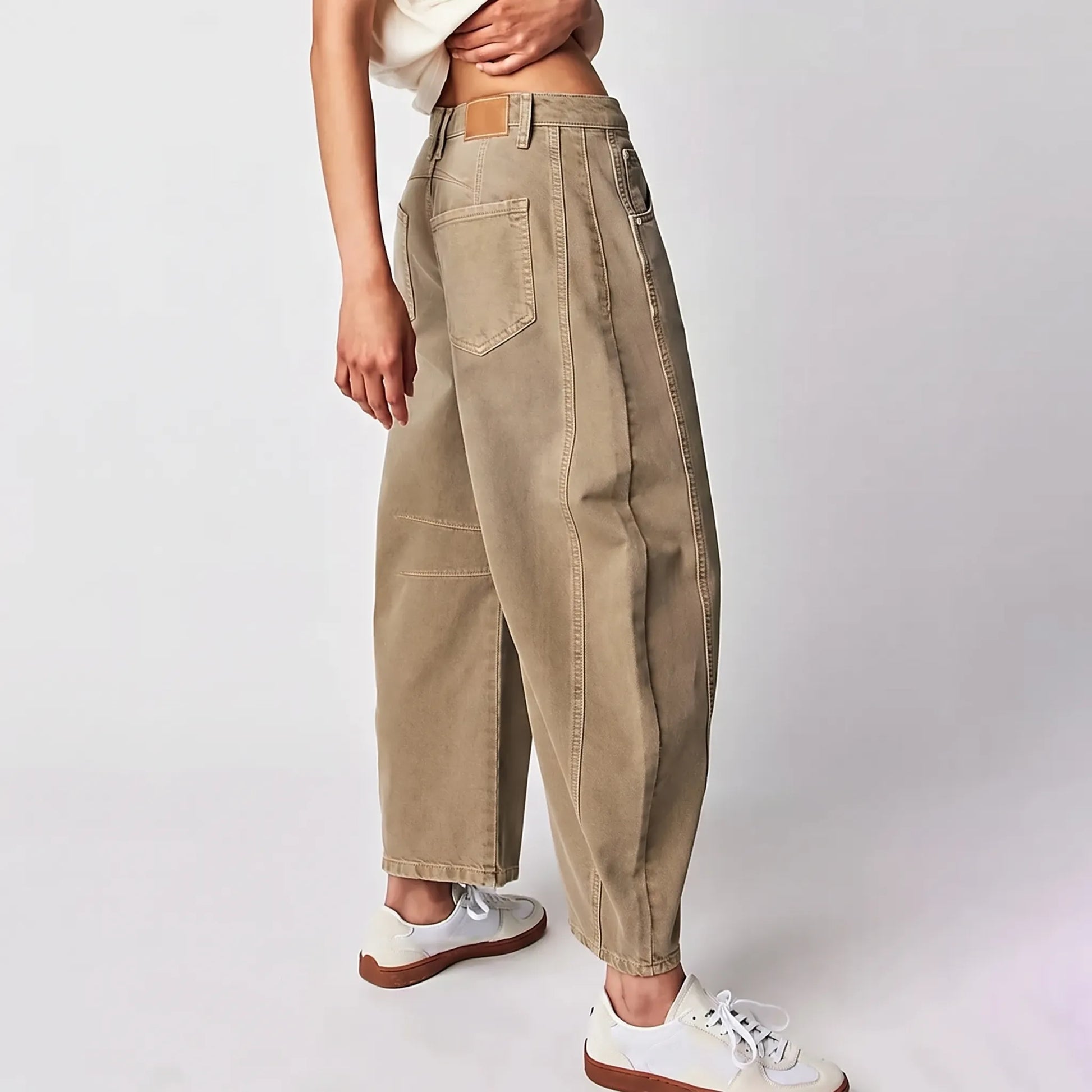 Casual Broek Met Barrel-Pijp -  Lorene
