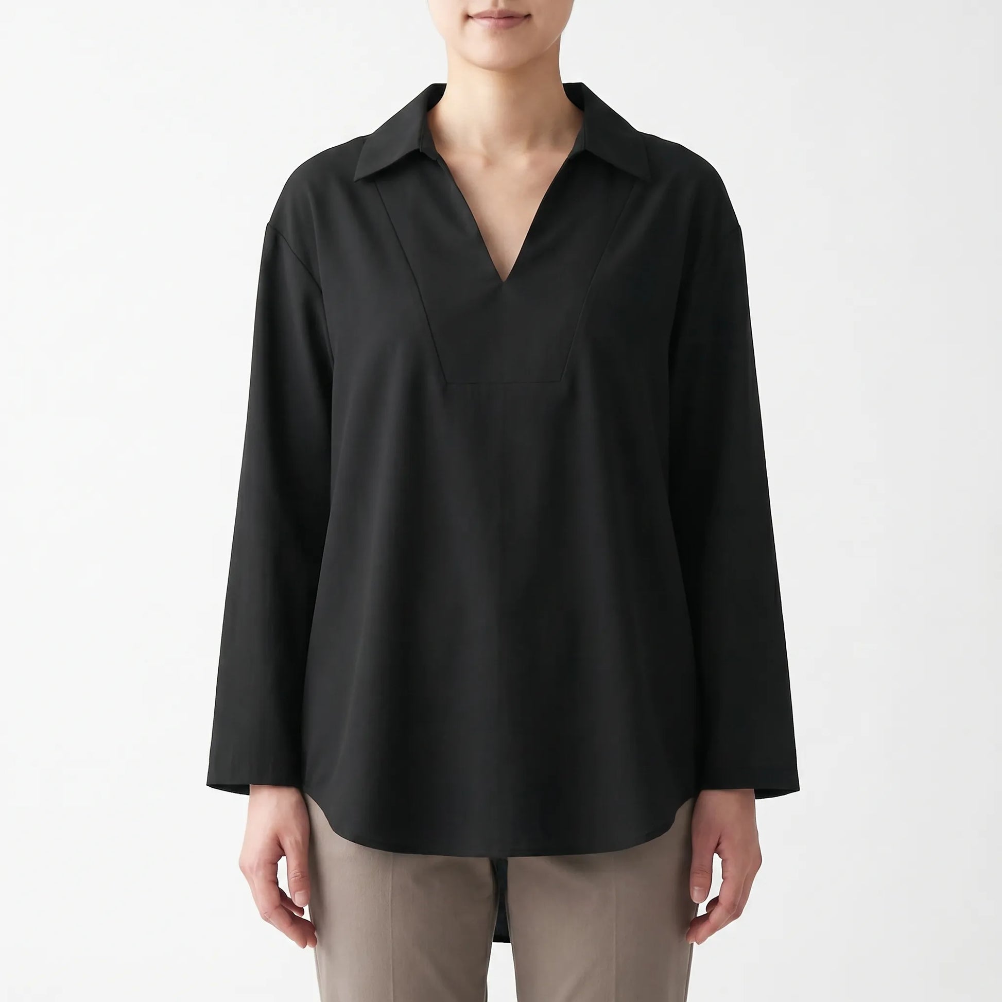 Casual High-Low Tunic Top -  Velma