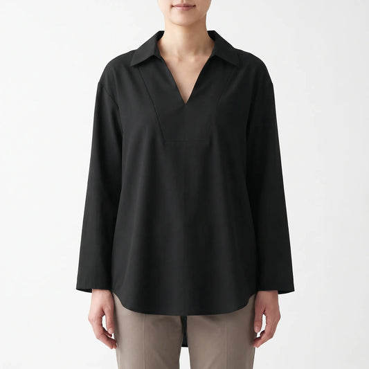 Casual High-Low Tunic Top -  Velma