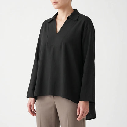 Casual High-Low Tunic Top -  Velma