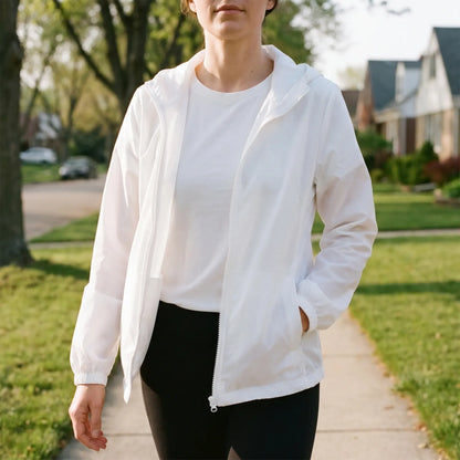 Casual Hooded Windbreaker Jacket -  Vickie