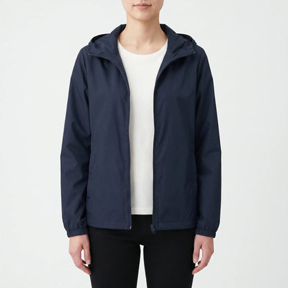 Casual Hooded Windbreaker Jacket -  Vickie