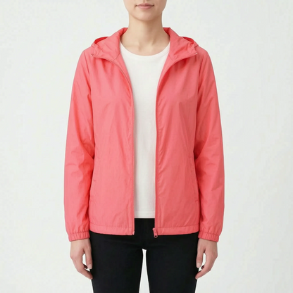 Casual Hooded Windbreaker Jacket -  Vickie