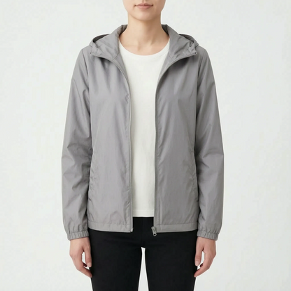 Casual Hooded Windbreaker Jacket -  Vickie