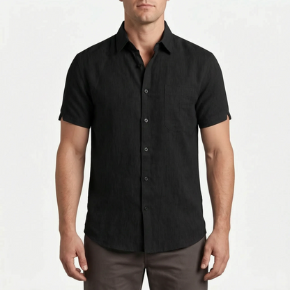 Casual Overhemd Met Korte Mouwen -  Justin