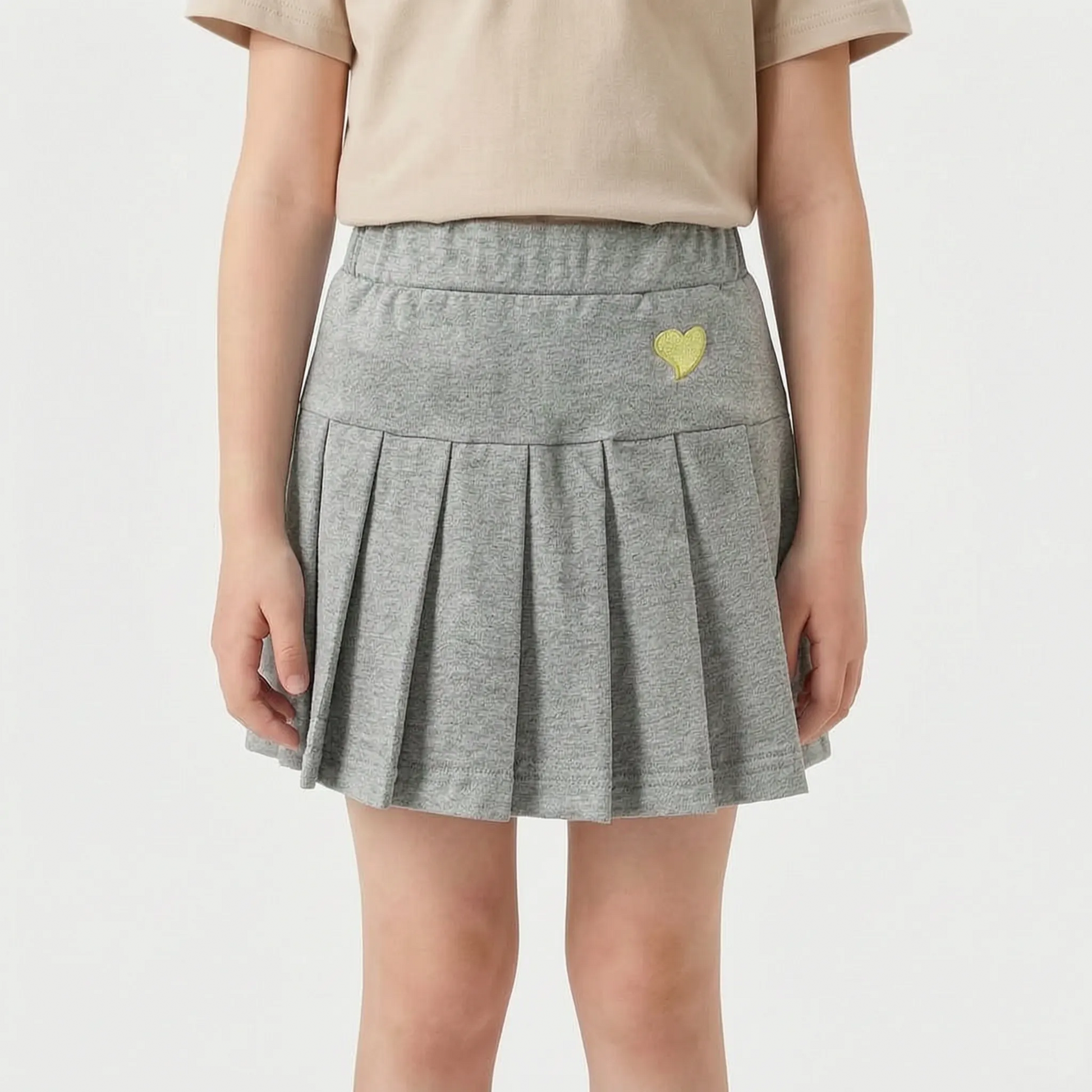Casual Pleated A-Line Girls Skort - Kinvie