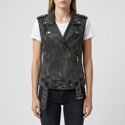 Casual Spijkergilet Met Zakken - Yvette