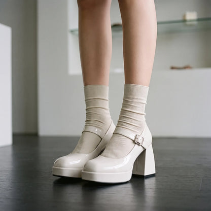 Chunky Platform Mary Janes - Lynda