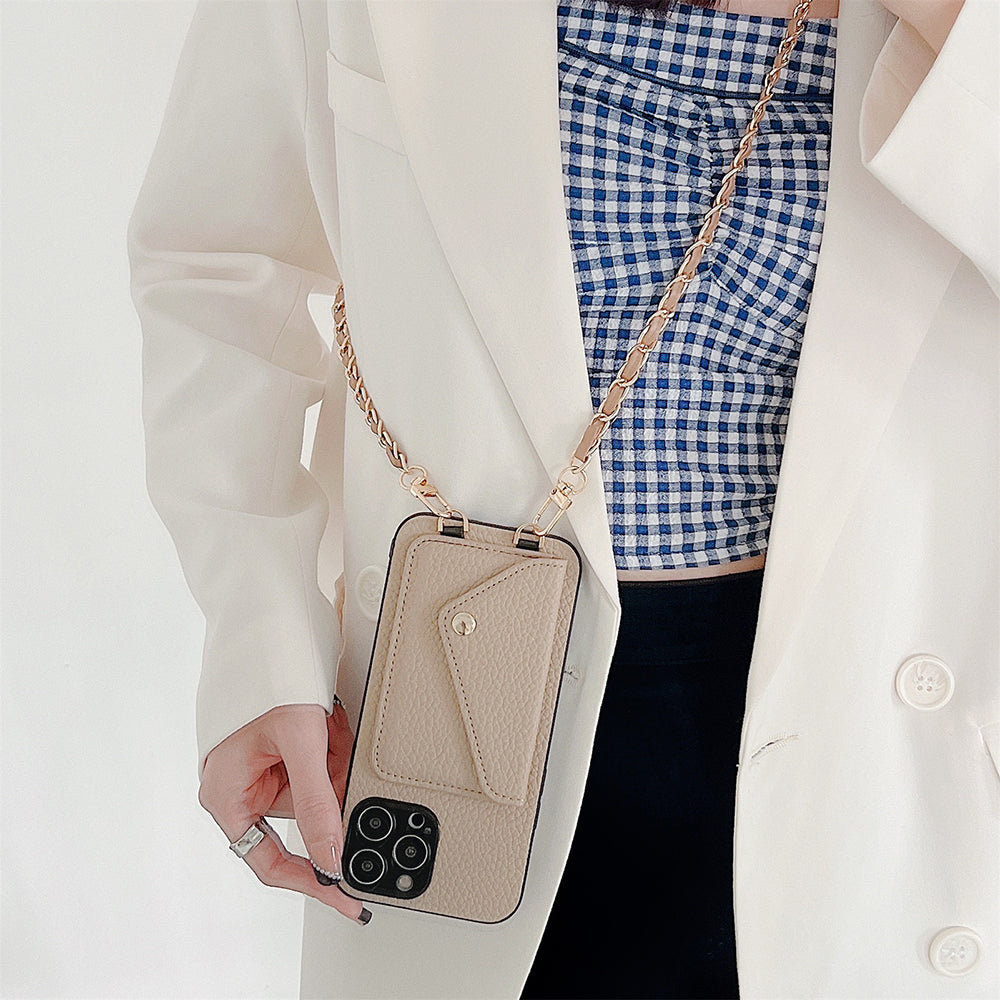 Functioneel iPhone Hoesje met Portemonnee - Celeste