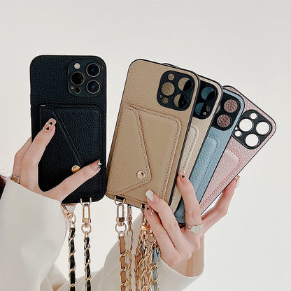 Functioneel iPhone Hoesje met Portemonnee - Celeste