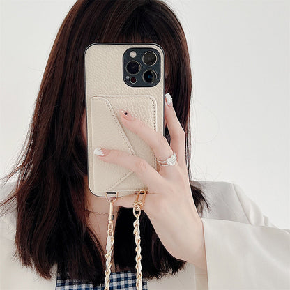 Functioneel iPhone Hoesje met Portemonnee - Celeste