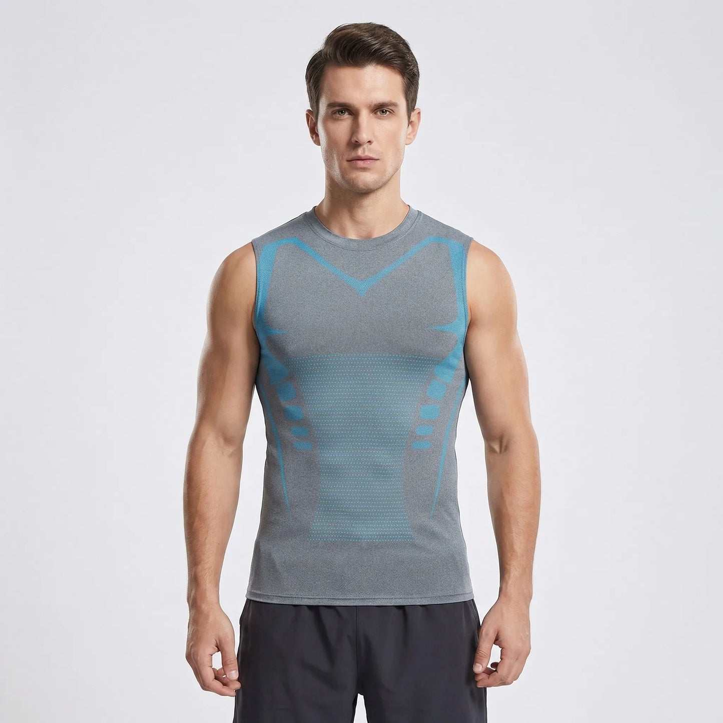 Close-Fit Graphic Print Training Top - Armando