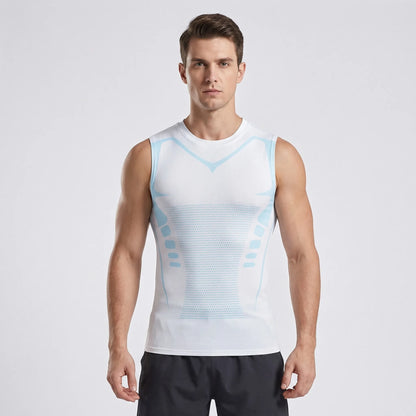 Close-Fit Graphic Print Training Top - Armando