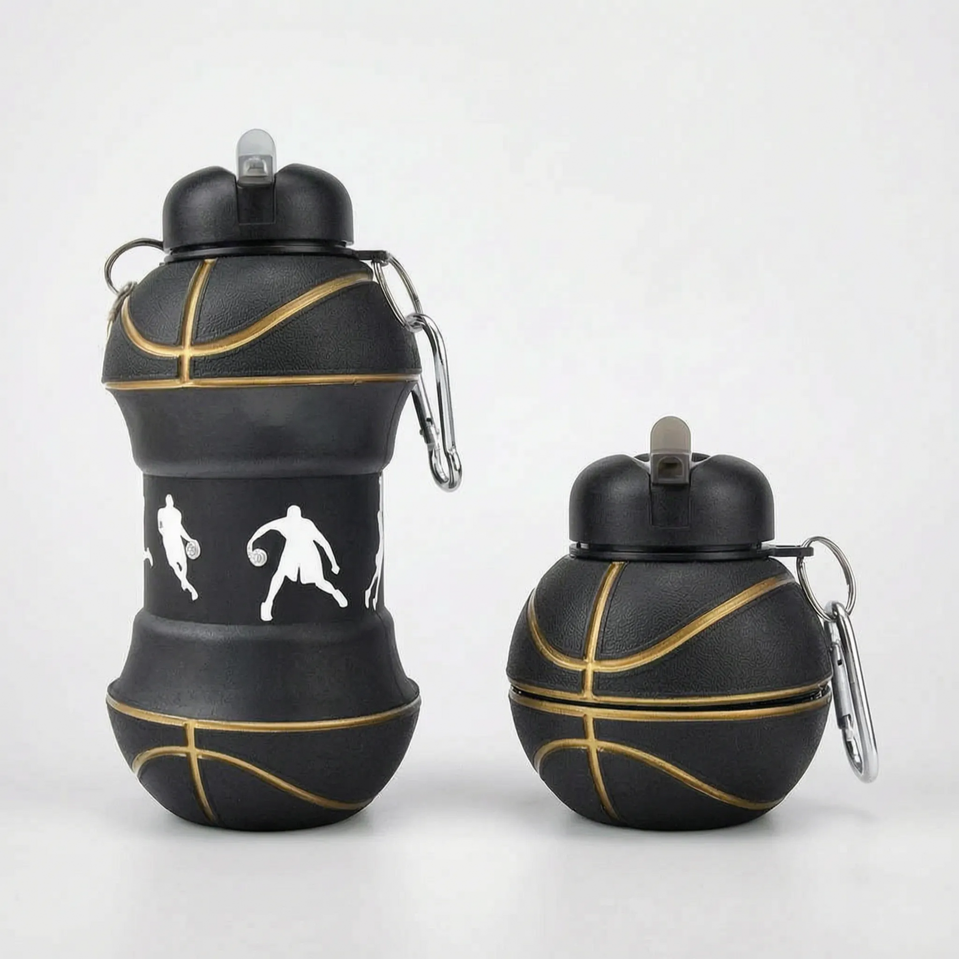 Collapsible Sports-Themed Water Bottle - Spherix