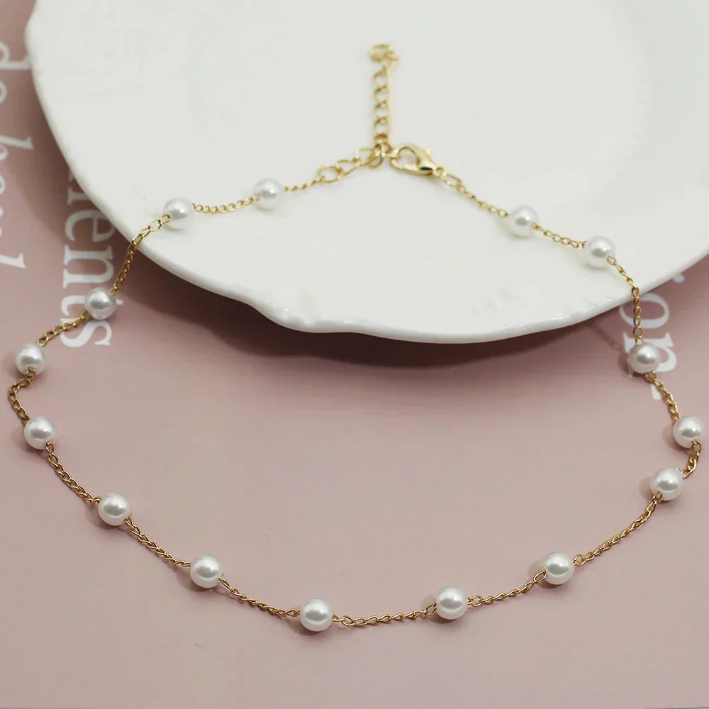 Gouden Parelketting - Marilena