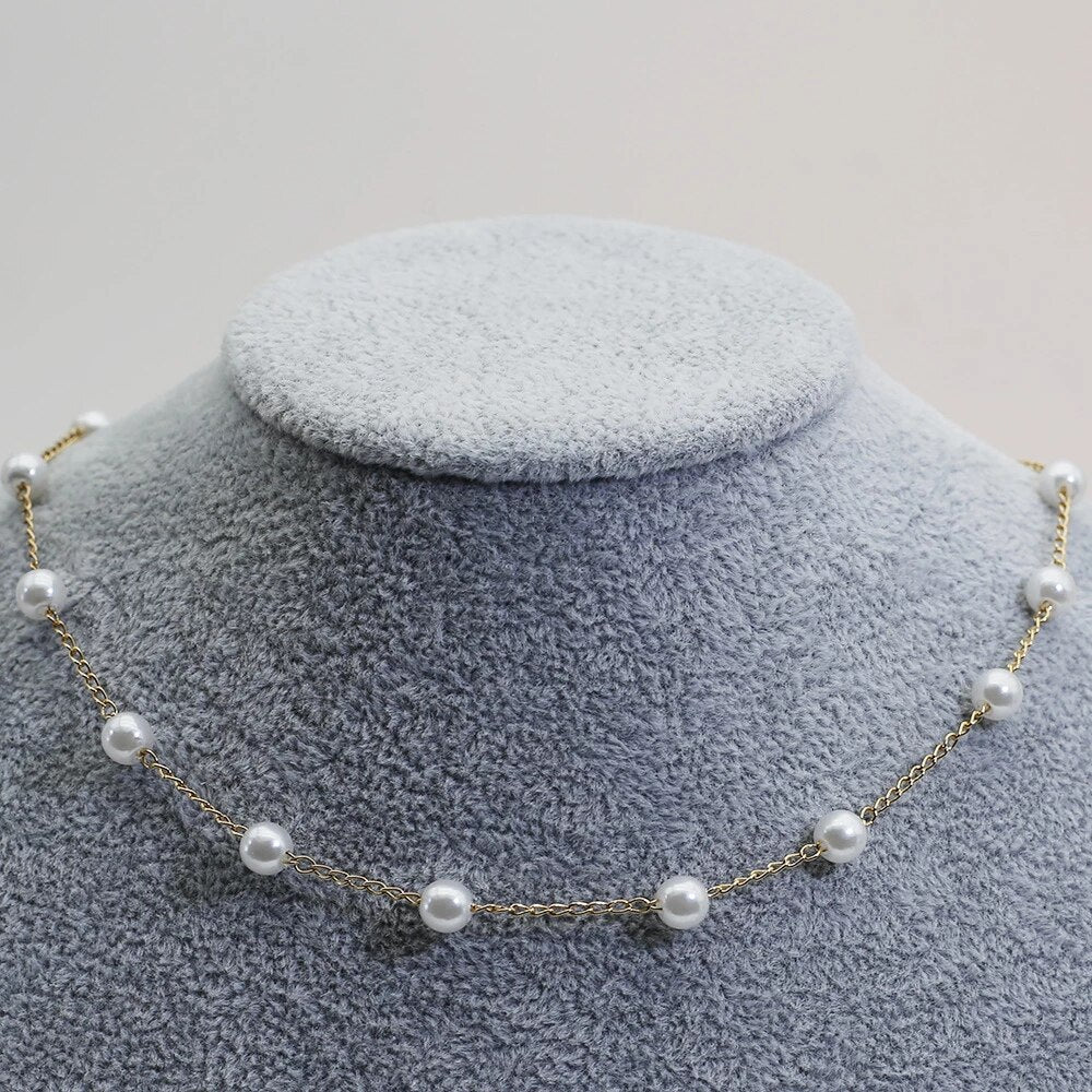 Gouden Parelketting - Marilena