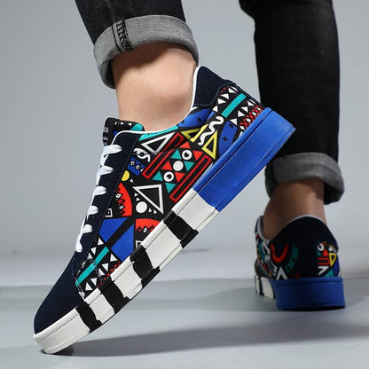 Colourful Low-Top Trainer With All-Over Graphic Print - Israel