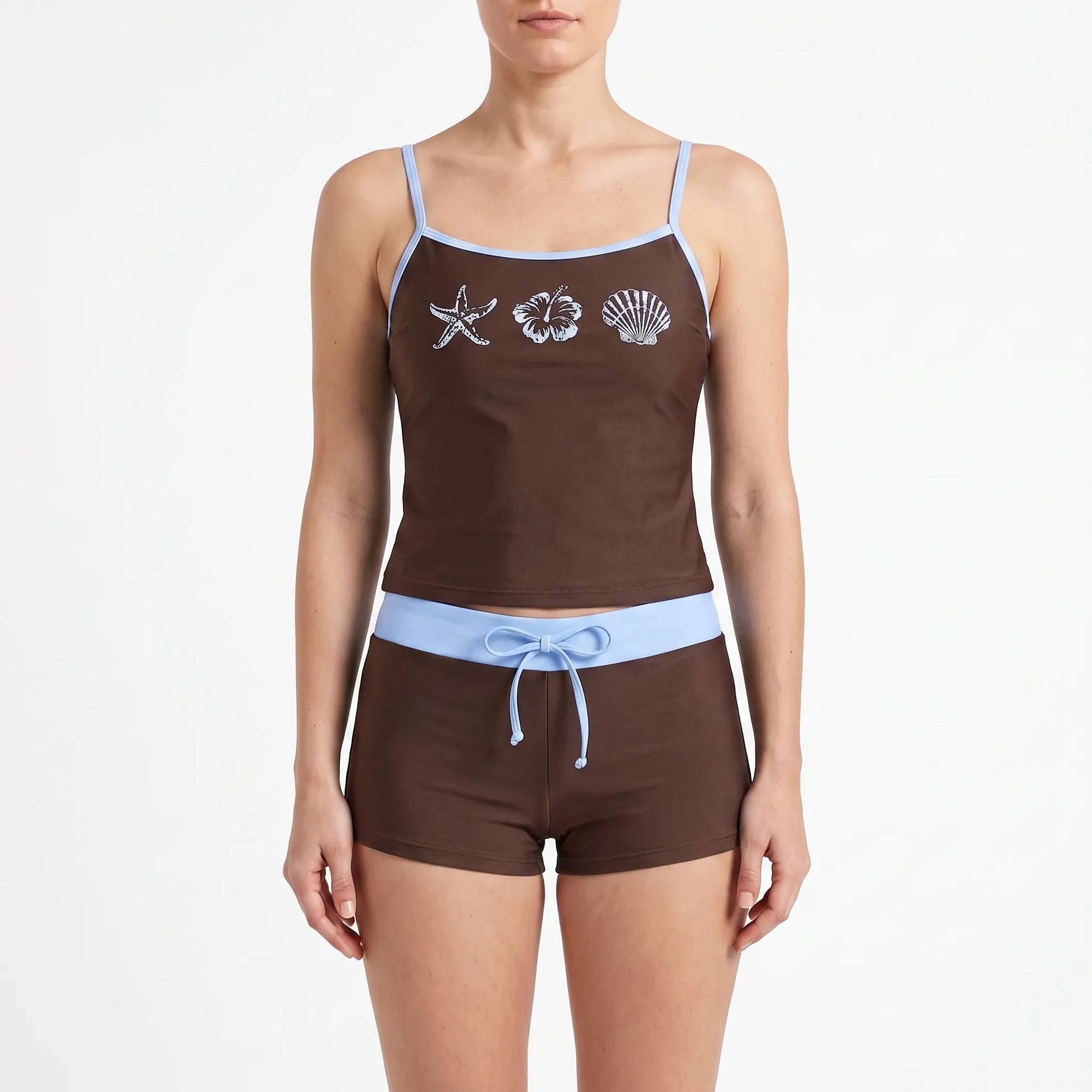 Contrasting Two Piece Bikini Set - Alexandra