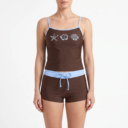 Contrasting Two Piece Bikini Set - Alexandra