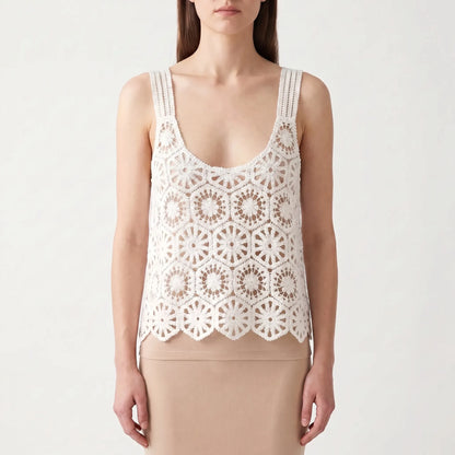 Crochet Sleeveless Top -  Deanna