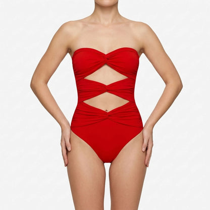 Cut-Out Swimsuit With Skirt - Sirenia