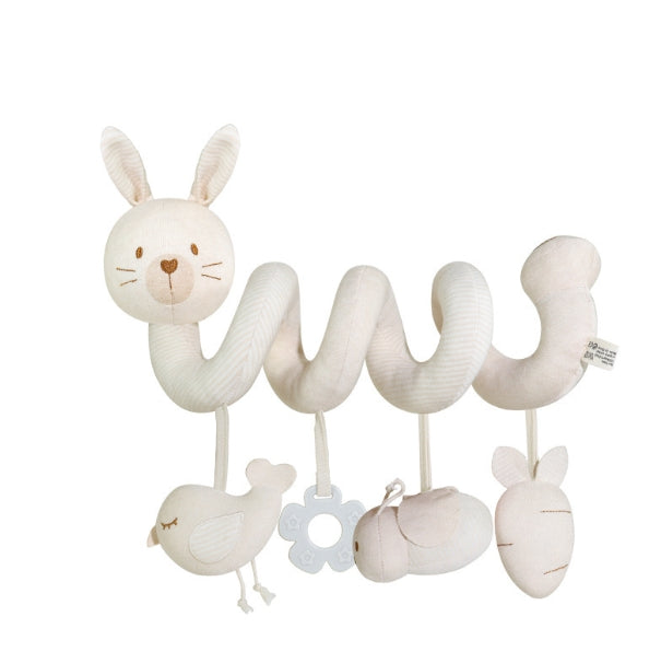 Babyspiraal met dierenmotieven voor autostoeltje, kinderwagen en bed – speelplezier-mobiel