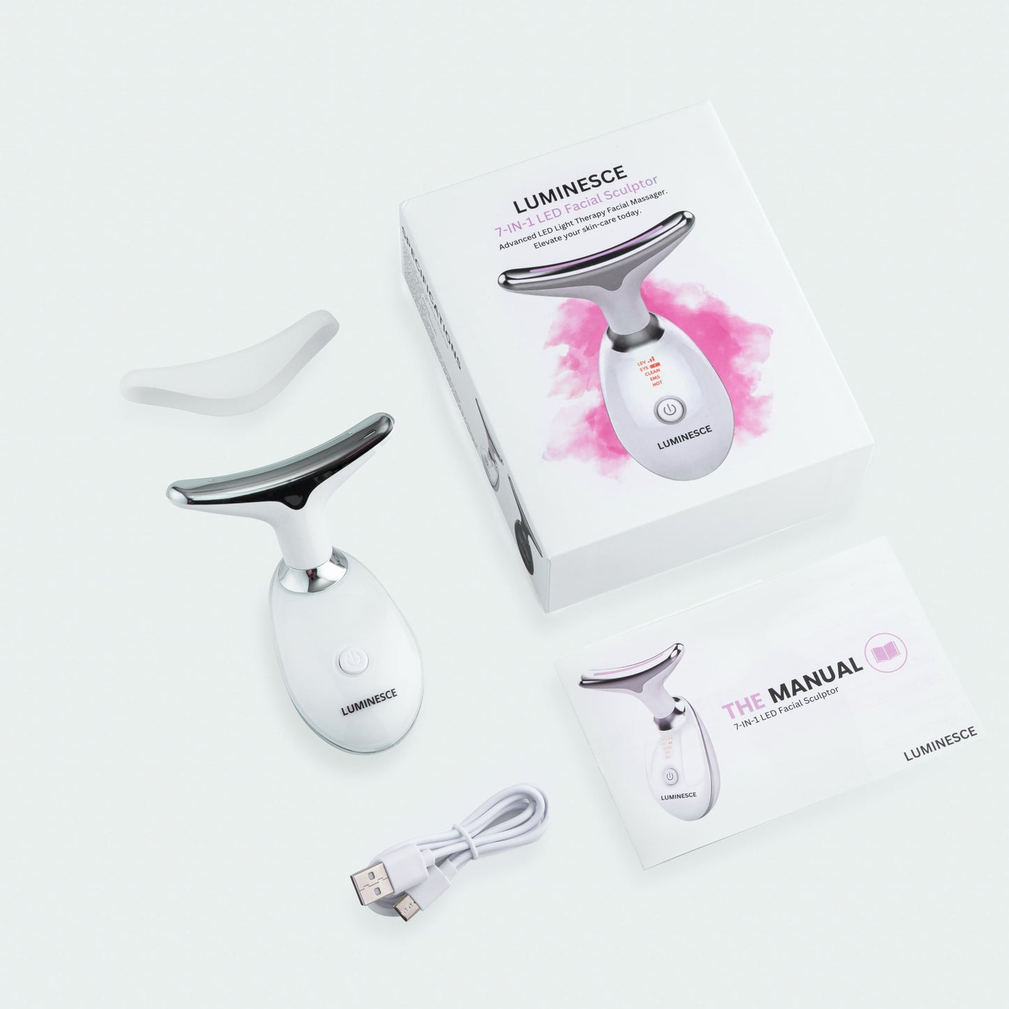 7-in-1 LED Gezichtsversteviger & Massagetool – Vénera
