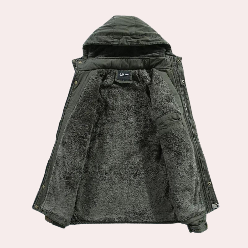 Gevoerde Heren Winterjas met Warme Capuchon - Logan