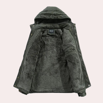 Gevoerde Heren Winterjas met Warme Capuchon - Logan