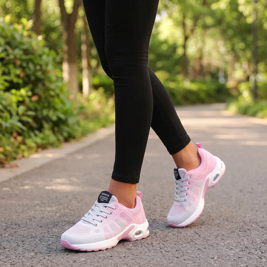 Dames wandelsneakers met schokopvang tijdens lopen