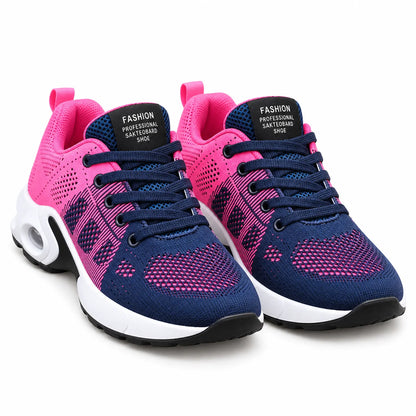 Dames Wandelsneakers Met Schokopvang Tijdens Lopen