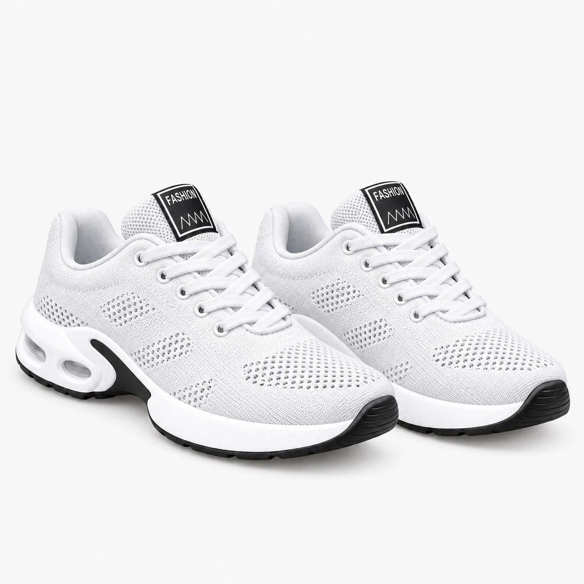 Dames Wandelsneakers Met Schokopvang Tijdens Lopen