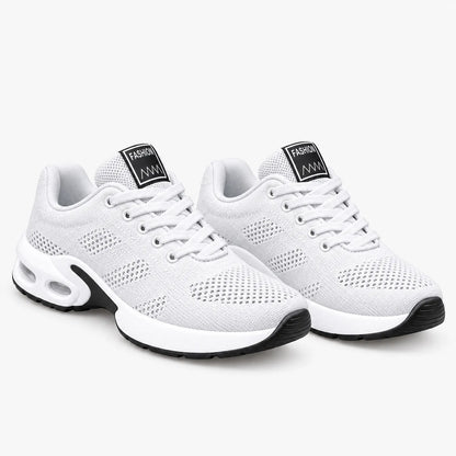 Dames Wandelsneakers Met Schokopvang Tijdens Lopen