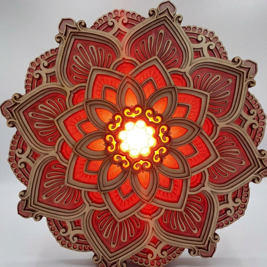 Decorative Wall Mandala Lamp -  Mandarise