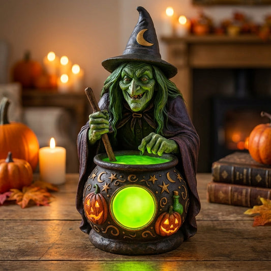 Decorative Witch Cauldron Lamp -  Hexilume