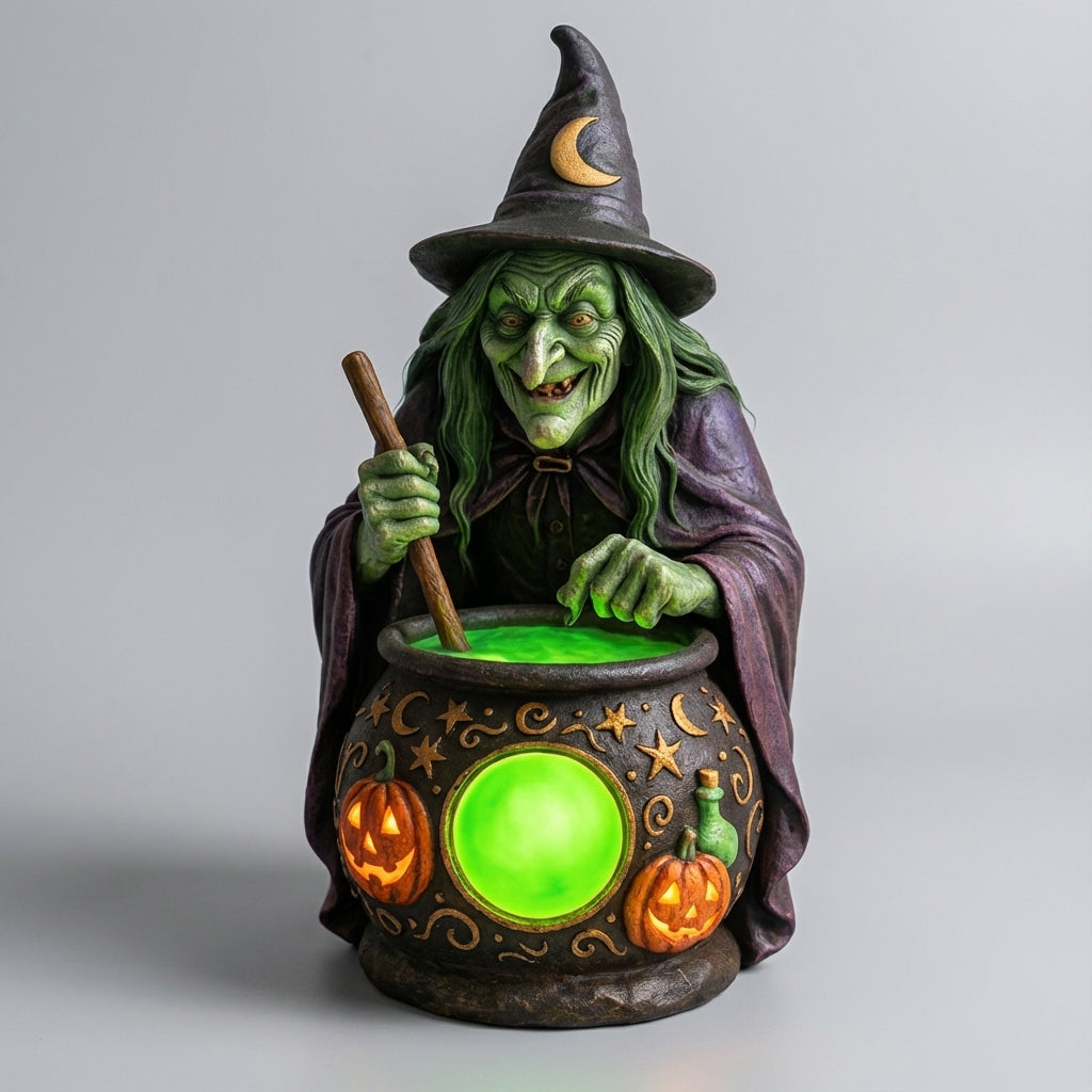 Decorative Witch Cauldron Lamp -  Hexilume