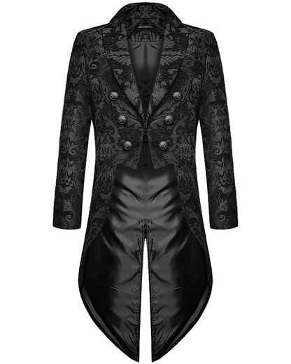 Heren Gothic Jas met Brokaatontwerp - Victor