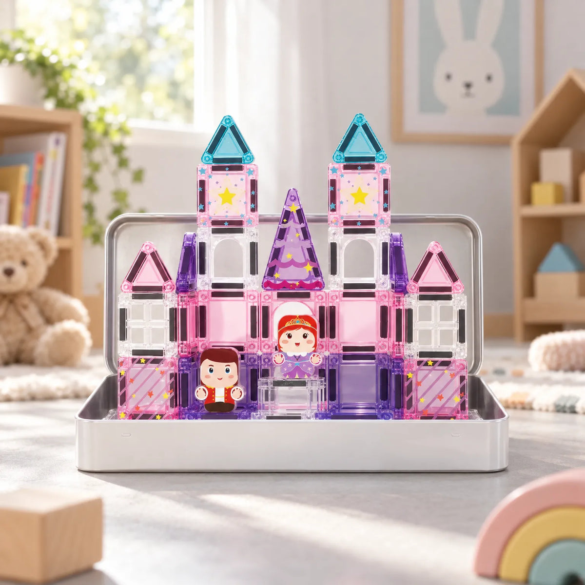 Doorschijnende Mini Magnetische Bouwtegels - BuildaTile