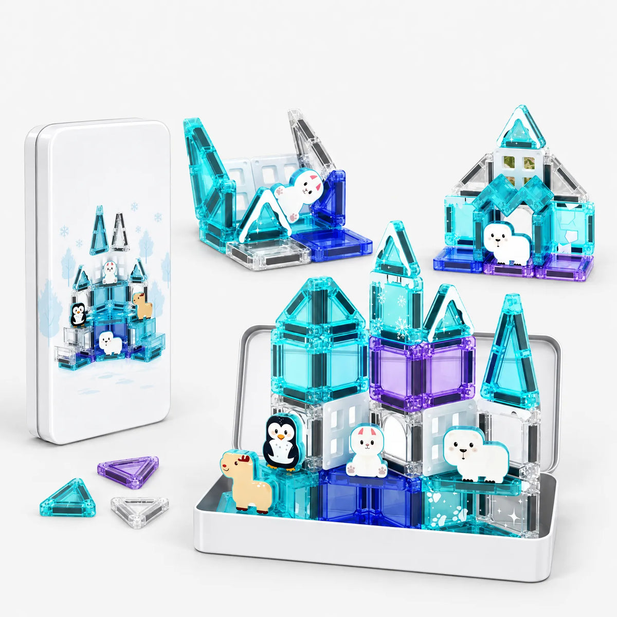 Doorschijnende Mini Magnetische Bouwtegels - BuildaTile