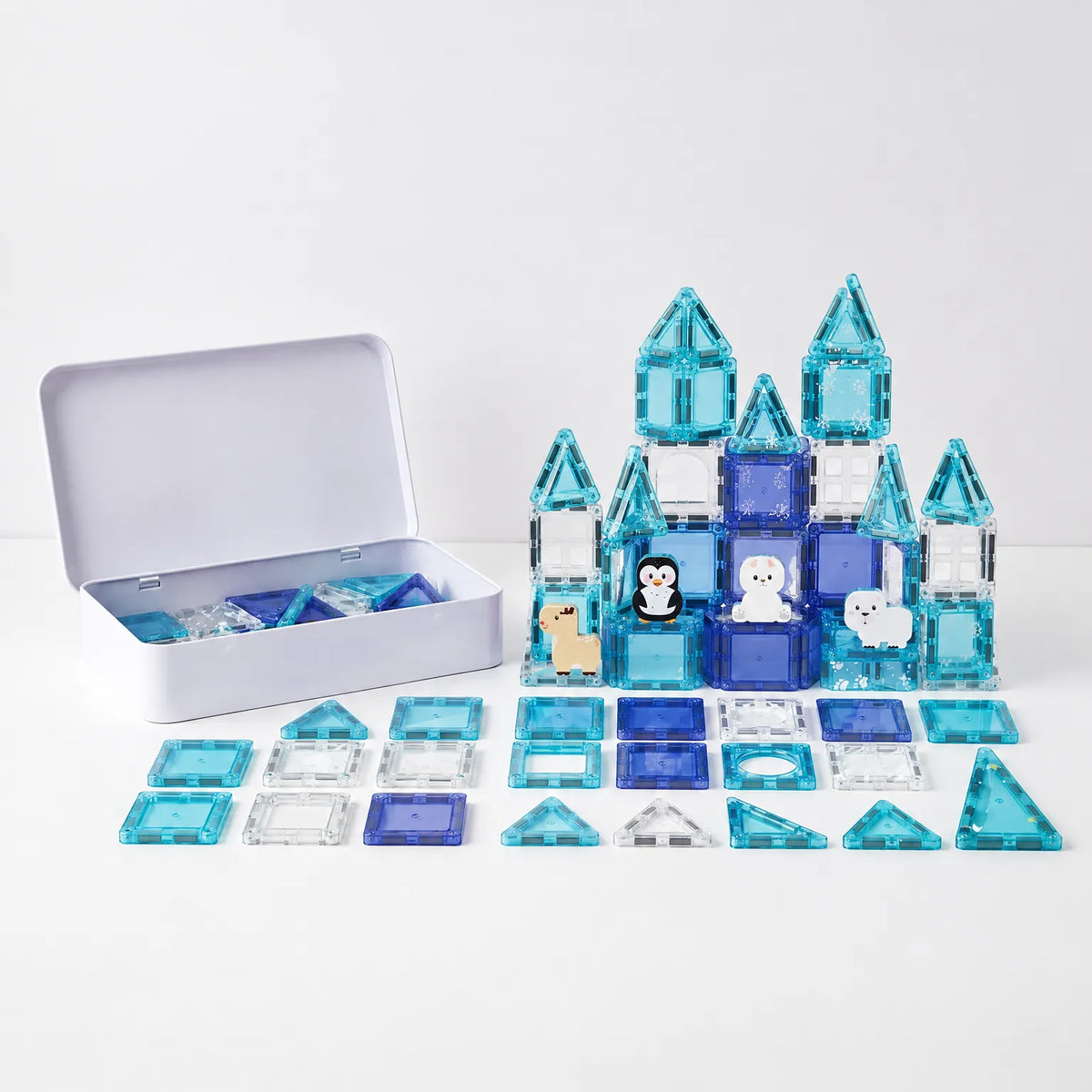 Doorschijnende Mini Magnetische Bouwtegels - BuildaTile
