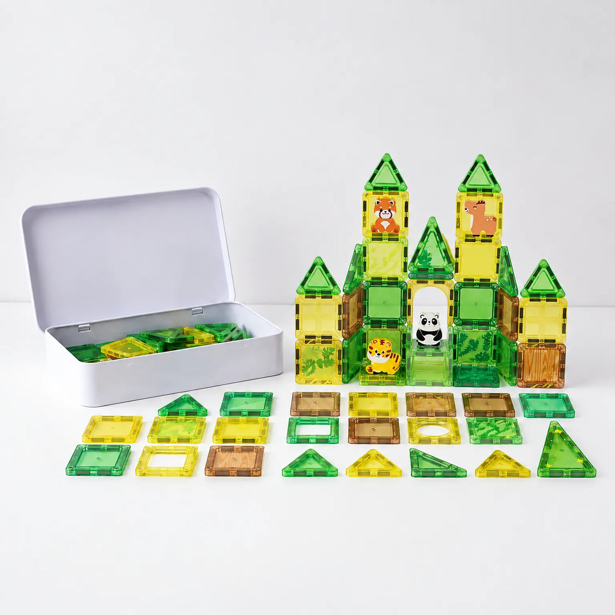 Doorschijnende Mini Magnetische Bouwtegels - BuildaTile