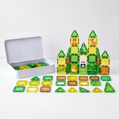 Doorschijnende Mini Magnetische Bouwtegels - BuildaTile