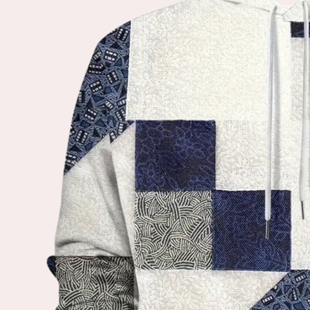 Trendy Geruite Hoodie voor Heren - Cedric