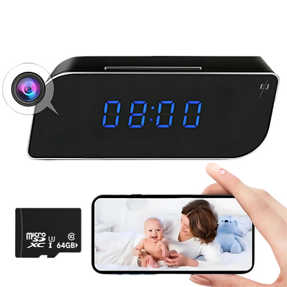 AA OOS Digitale Wekker met Verborgen Bewakingscamera – StealthClock Cam