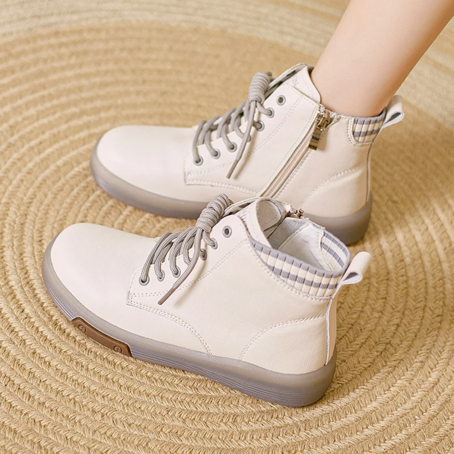 Leren Waterdichte Dames Sneakers - AquaStride