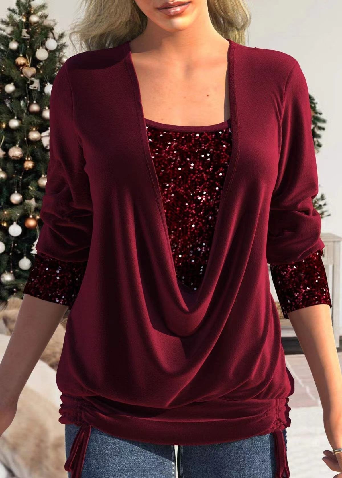 Glamour en Comfortabele Sparkle Top - Luna