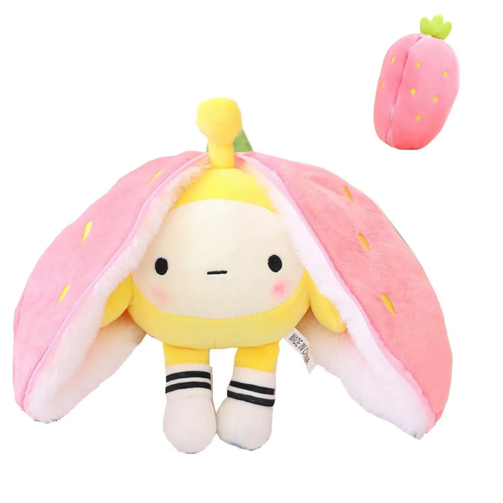 Pluche Diertje dat Verandert in Vruchtknuffel - BerryBunny