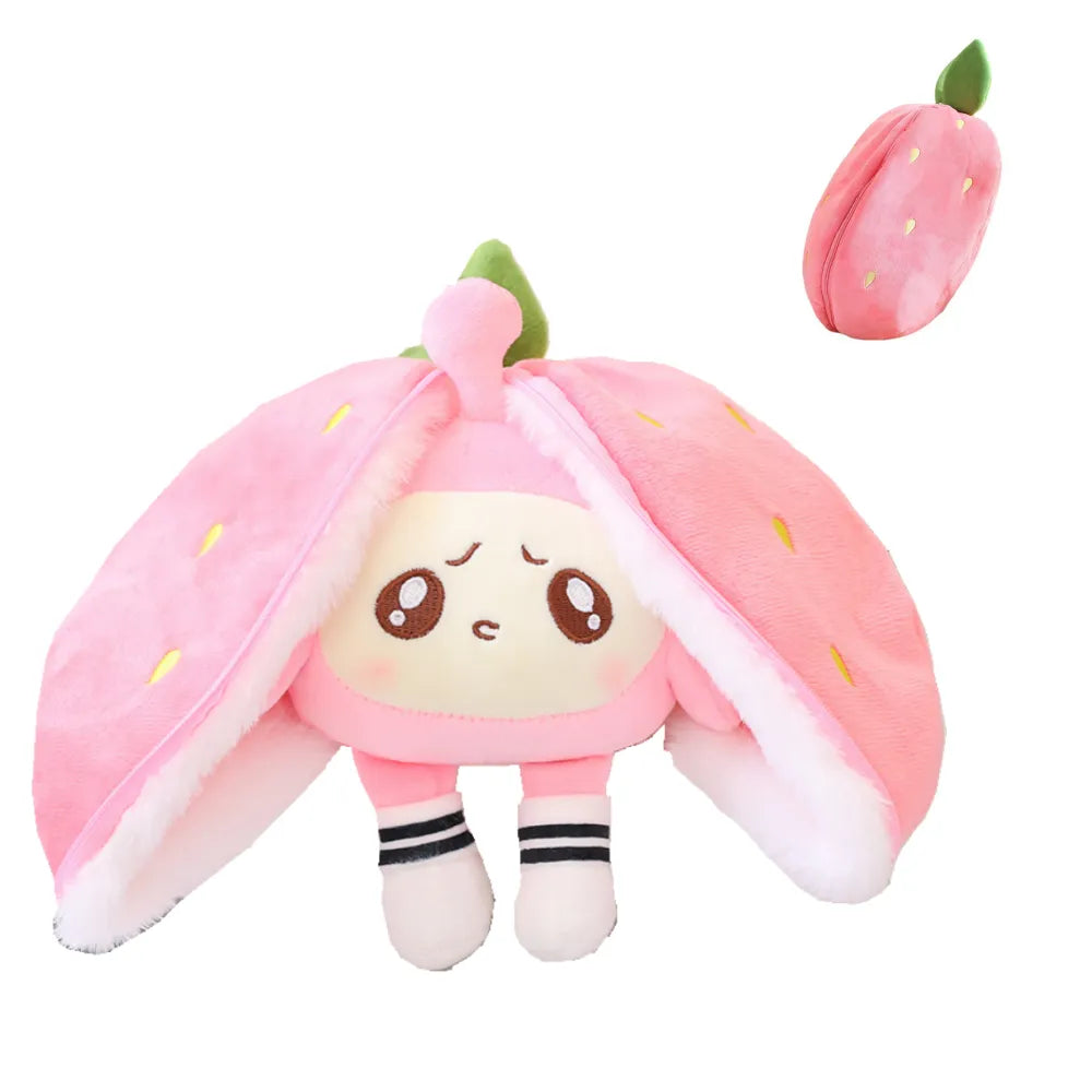 Pluche Diertje dat Verandert in Vruchtknuffel - BerryBunny