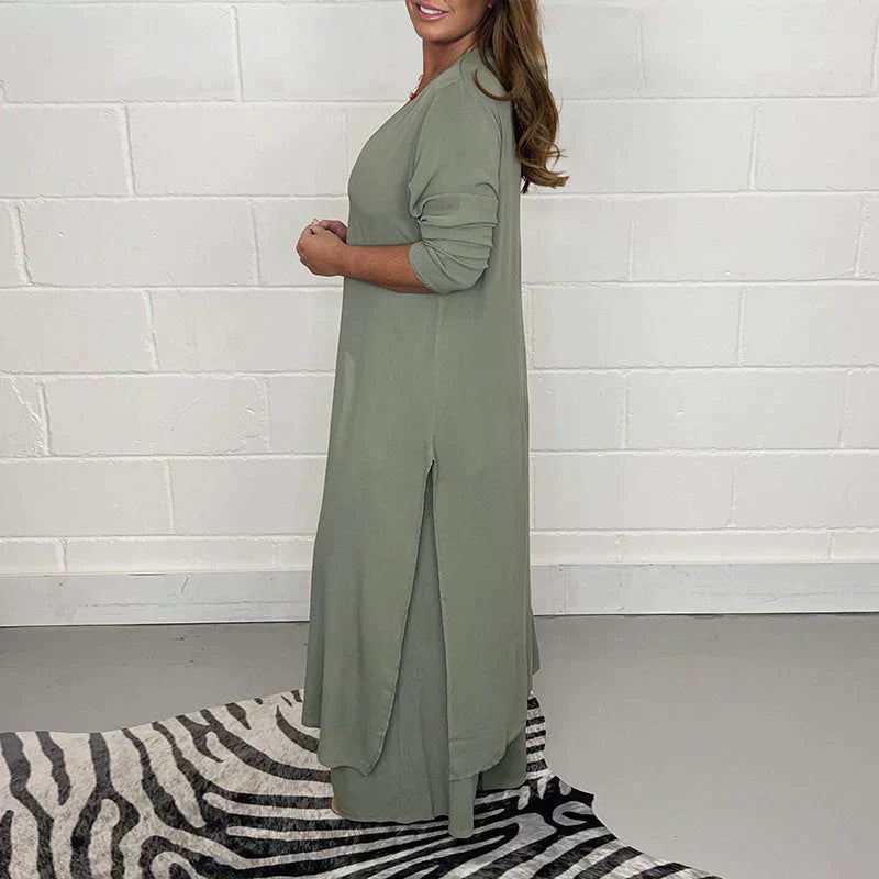 Elegant Casual Women's Matching Outfit Set - Emma