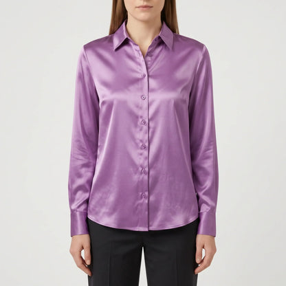 Elegant Long-Sleeve Blouse - Lustral